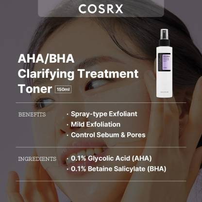 Aha/Bha Clarifying Treatment Toner (150 ml, Pack of 1)
