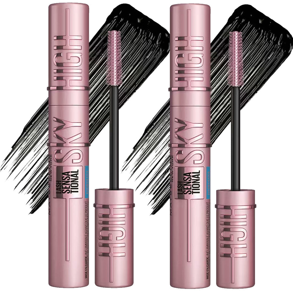 Pippal Sky High Eyeliner 1 Pcs with Mascara Ultra Volume Up Volumizing Mascara for Bold And Dramatic Lashes Long Lasting Waterproof 10Gm (Pack of 2)