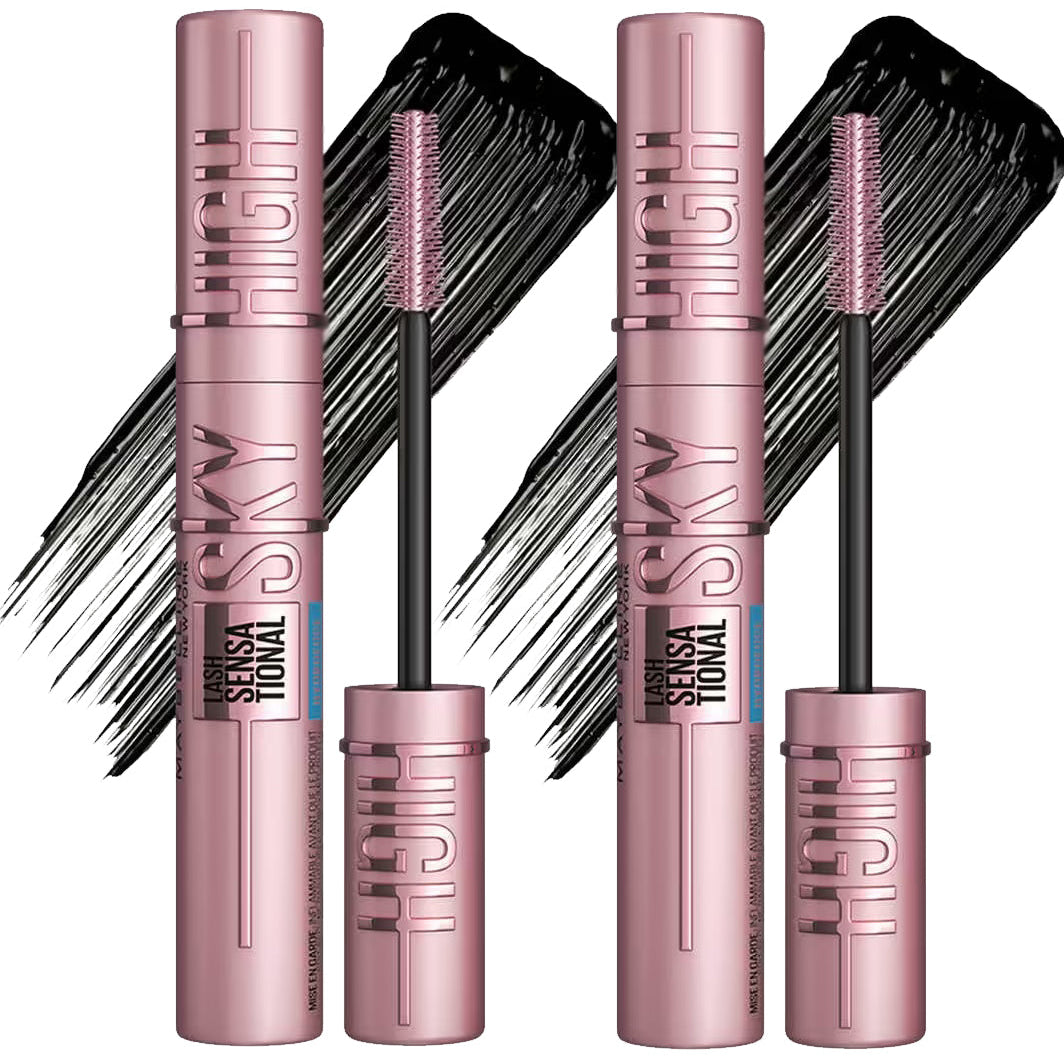 Pippal Sky High Eyeliner 1 Pcs with Mascara Ultra Volume Up Volumizing Mascara for Bold And Dramatic Lashes Long Lasting Waterproof 10Gm (Pack of 2)