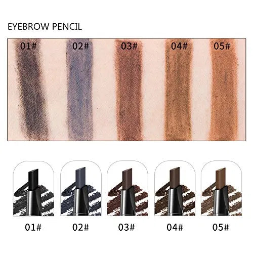 3 In 1 Eye Brows Set For Women Waterproof Brow Pencil + Powder + Brush Pigment Black Brown Eyebrow Kit Makeup 2